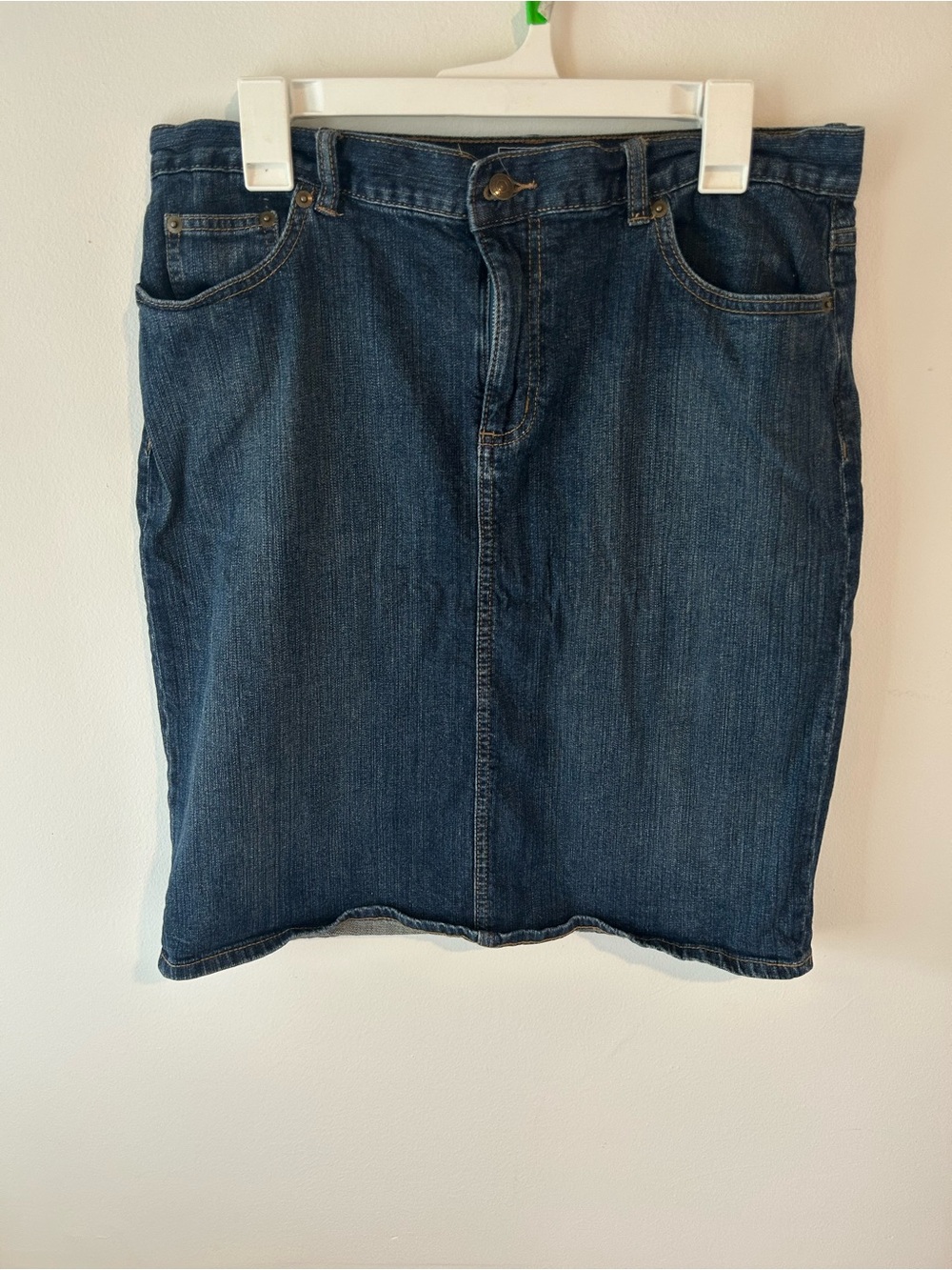 American Living Dark Blue Denim Pencil Skirt